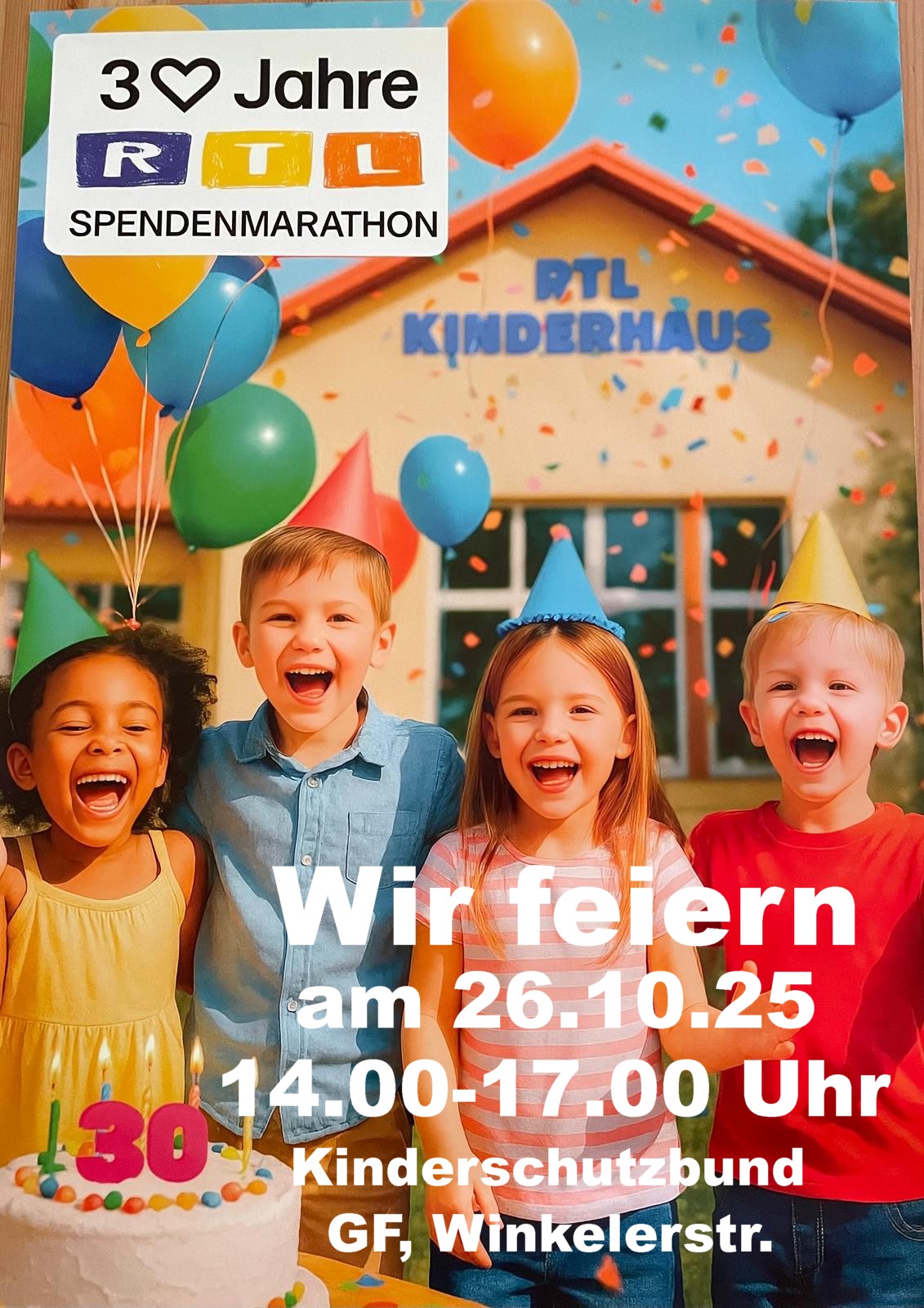 Infos zum RTL-Spnedenmarathon am 26.10.25